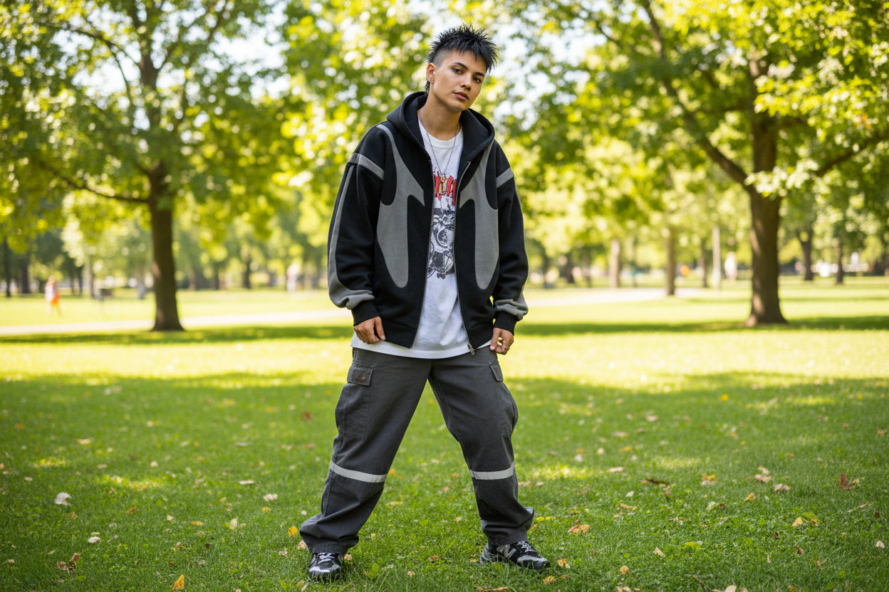 Hooded Zipper Sweater