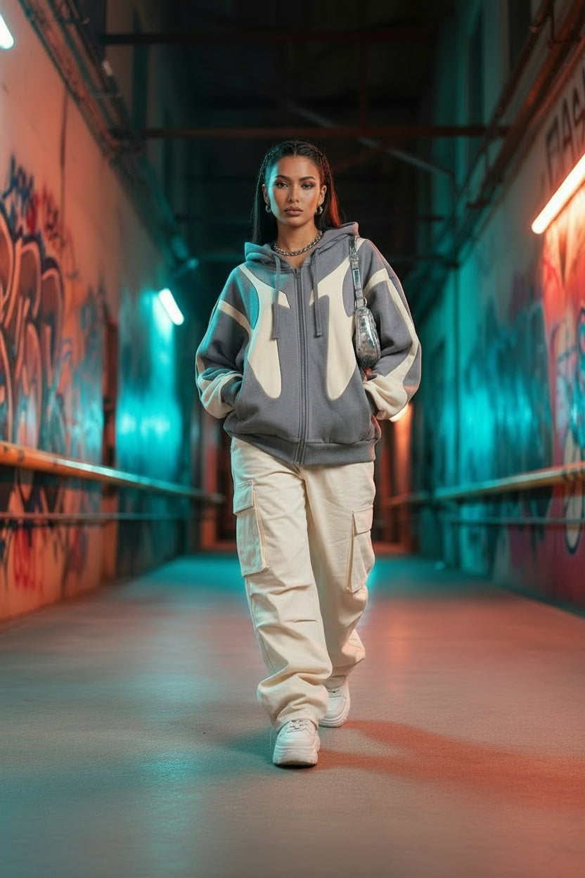 Hooded Zipper Sweater